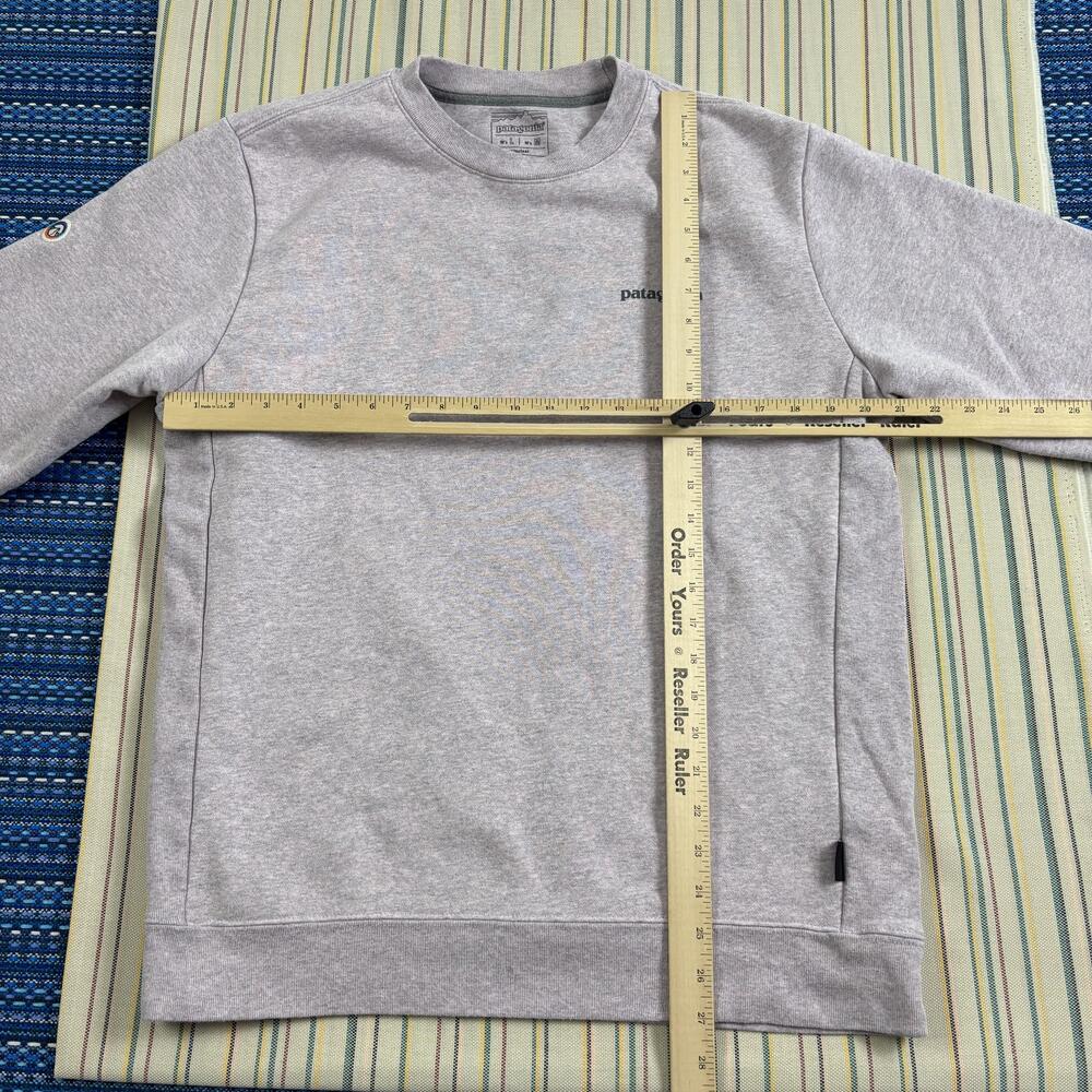 Patagonia Sweatshirt Mens Medium Gray Uprisal Fleece Crewneck Pullover Warm - Picture 6 of 13